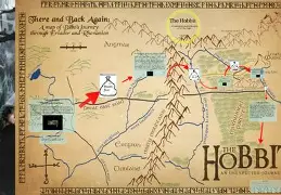Detailed Map of Bilbo Baggins' Journey to Erebor - The Elven Kingdom of Mirkwood