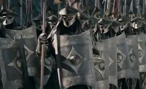 A map of Middle-earth highlighting the Eastern realms