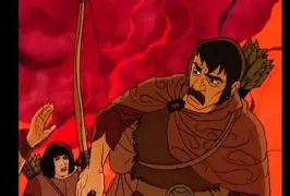 Dwarven smiths forging weapons