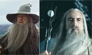 Gandalf confronting Saruman