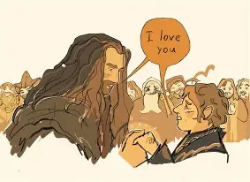 Thorin's emotional farewell to Bilbo