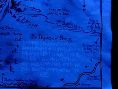Thorin's Map with Durin's Day keyhole