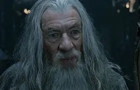 Gandalf casting a spell