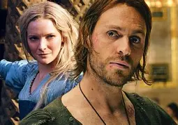 Galadriel healing a wounded elf