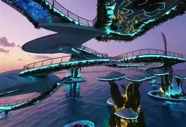 Lake-town panorama