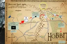 A map showcasing the vast world of Middle-earth