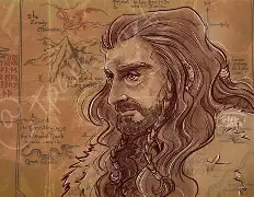 Bilbo Baggins returning home with the Lonely Mountain treasure