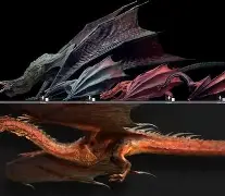 Smaug's fearsome fire breath