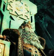 Thror, King under the Mountain, awakening Smaug
