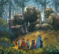 Trolls in stone form