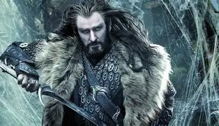Thorin Oakenshield, Bard the Bowman, and Bilbo Baggins