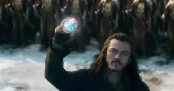 Thorin Oakenshield and Bard the Bowman face off