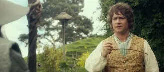 Bilbo Baggins and Gollum