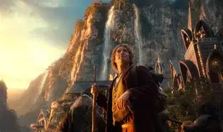 Frodo offers the One Ring to Lady Galadriel