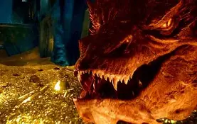 Smaug attacking Lake-town