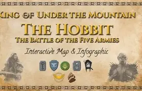 Map of Middle-earth showing the uniting of the Free Peoples