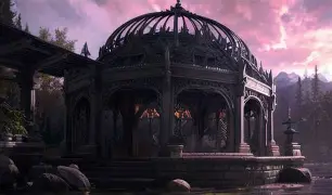 Elrond presiding over the council