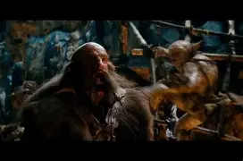 Sting and Bilbo Baggins in a dramatic scene