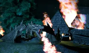 Bard shooting Smaug