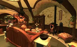 Hobbits enjoying simple life