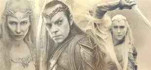 Elrond and Thranduil portraits